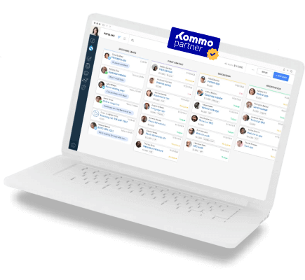 Kommo CRM para loja de bateria